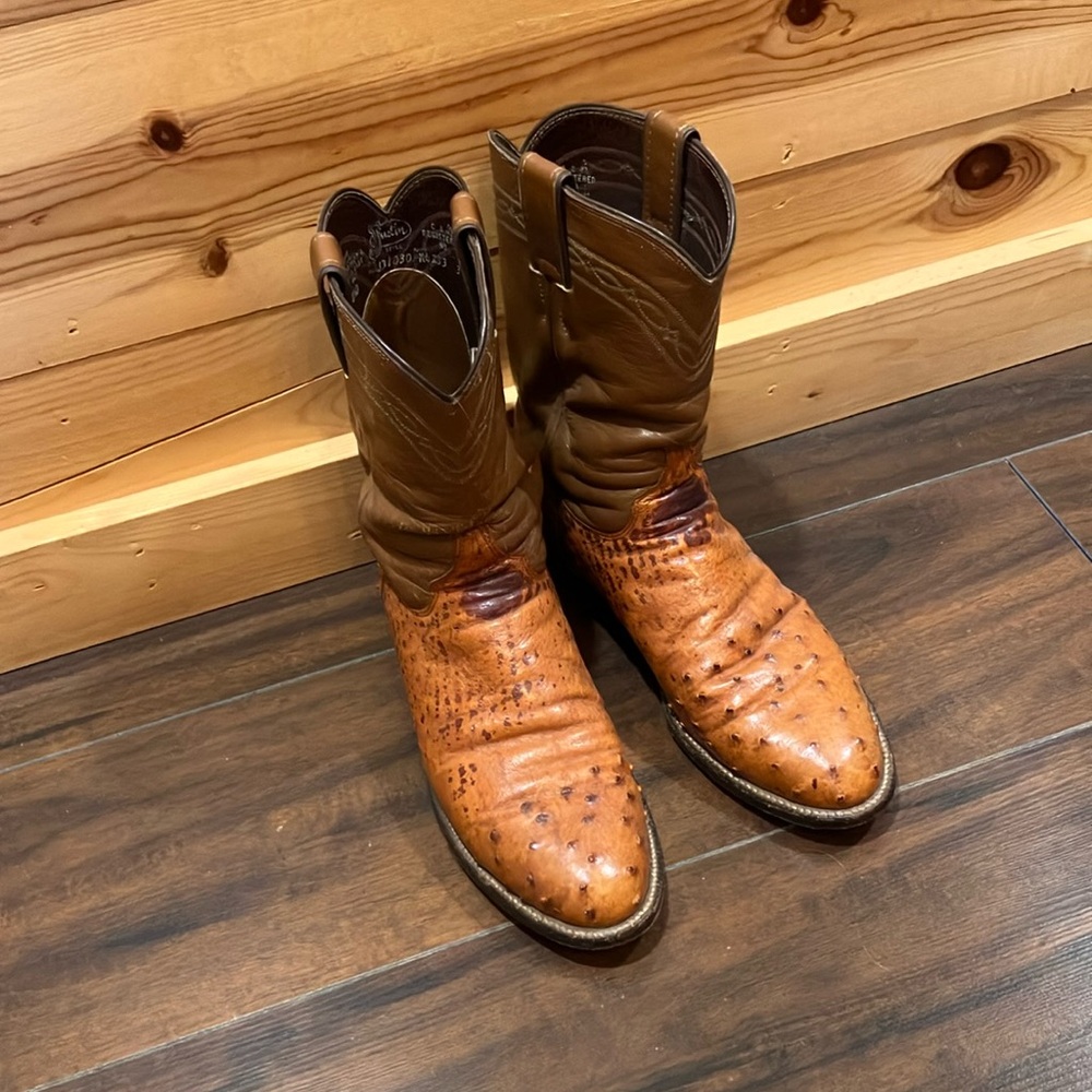 Justin Boots Brown Classic Cowboy Western Boots